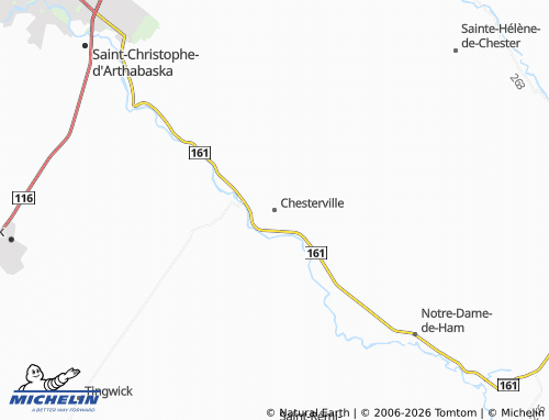 Carte MICHELIN Chesterville - ViaMichelin