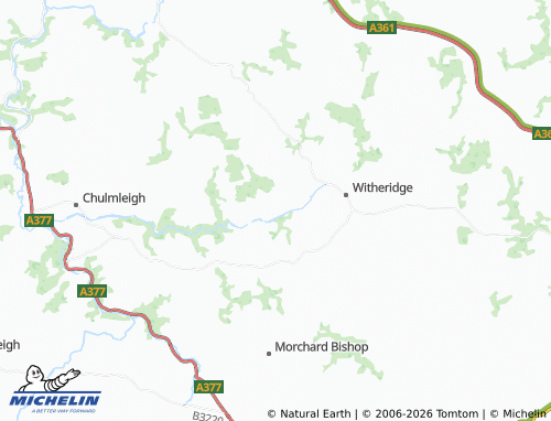 Carte MICHELIN East Worlington - ViaMichelin