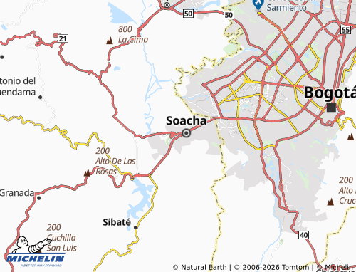 MICHELIN Atenea map - ViaMichelin