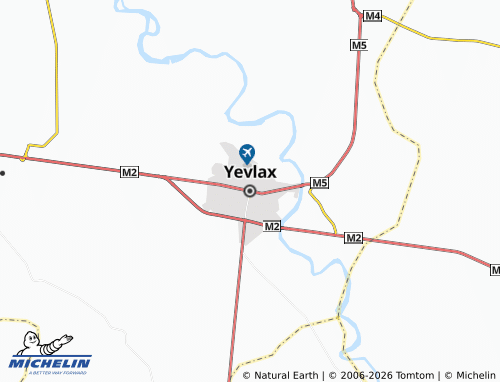 MICHELIN Yevlax map - ViaMichelin