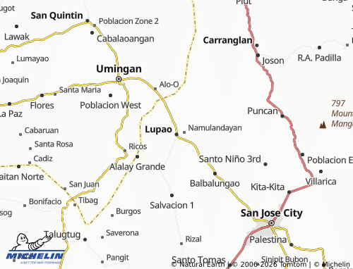 MICHELIN Lupao map - ViaMichelin
