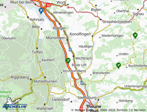 Mapa MICHELIN Wichtrach - ViaMichelin