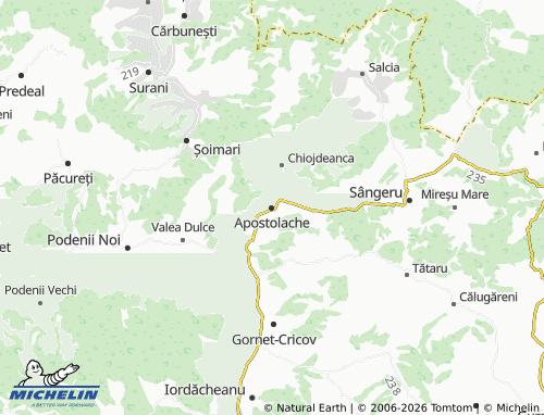 Mappa MICHELIN Apostolache - ViaMichelin