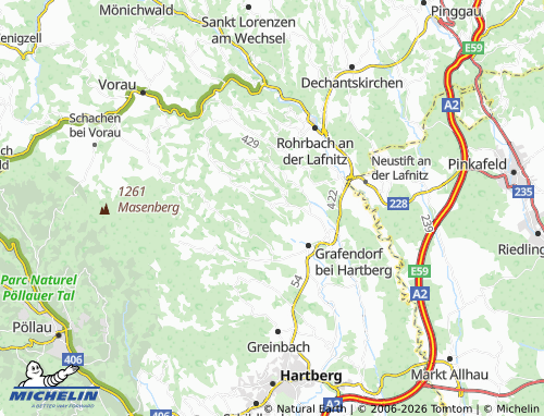 MICHELIN-Landkarte Erdwegen - ViaMichelin
