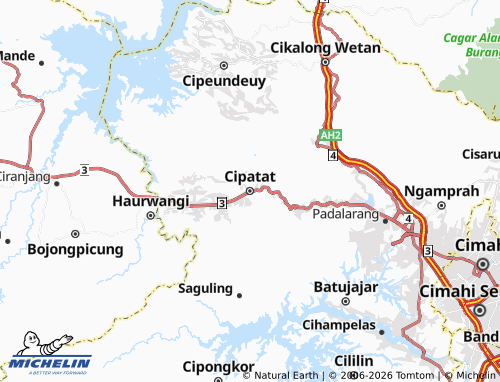 Carte MICHELIN Cipatat - ViaMichelin