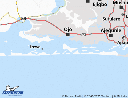 MICHELIN Iyagbe map - ViaMichelin