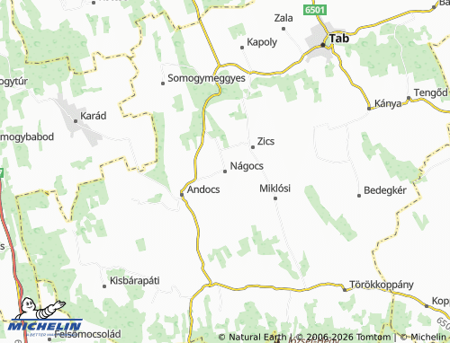 Mapa MICHELIN Nágocs - ViaMichelin