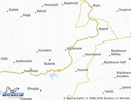 MICHELIN Küçüknacar map - ViaMichelin