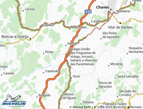 Mapa MICHELIN Vilarinho das Paranheiras - ViaMichelin
