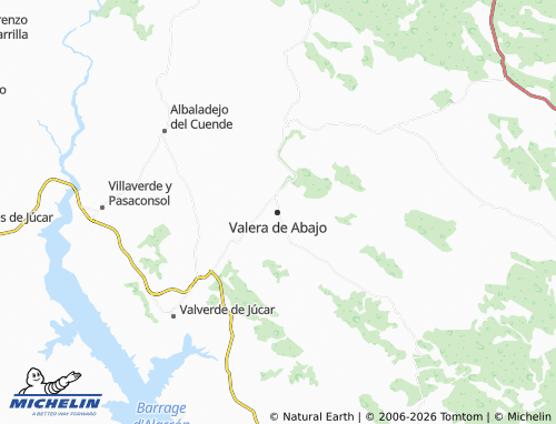 Kaart MICHELIN Valera de Abajo - ViaMichelin