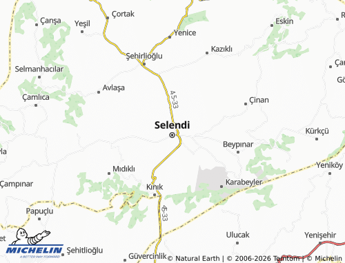 Mappa MICHELIN Şerefiye - ViaMichelin