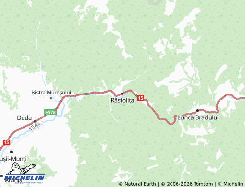 Carte MICHELIN Răstolița - ViaMichelin