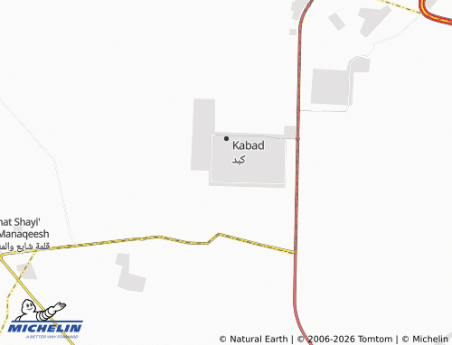 MICHELIN Kabd Block 6 map - ViaMichelin
