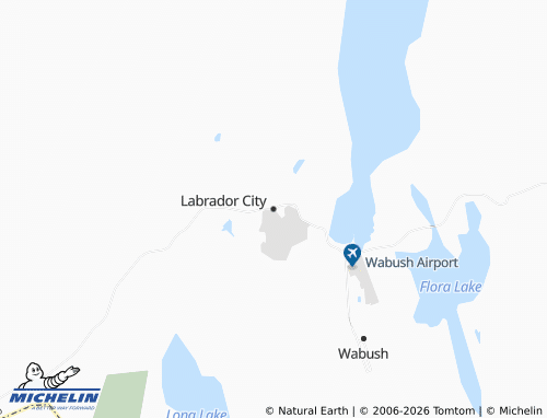 Mapa MICHELIN Labrador City - ViaMichelin