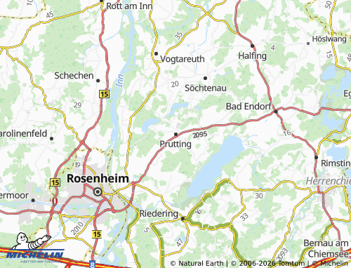 MICHELIN Prutting map - ViaMichelin