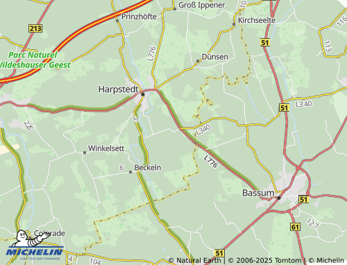 MICHELIN Holzhausen map - ViaMichelin