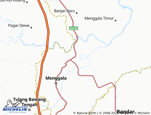 MICHELIN Menggala Tengah map - ViaMichelin