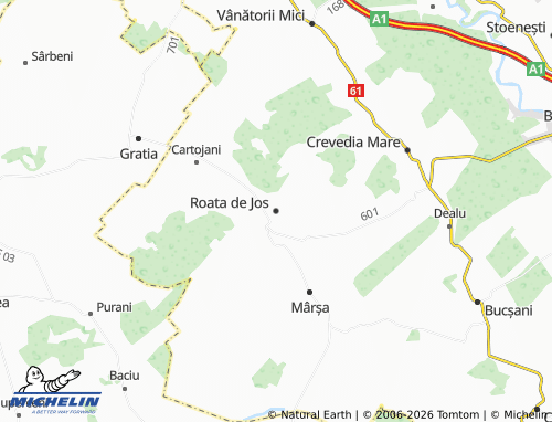 Mappa MICHELIN Roata de Jos - ViaMichelin