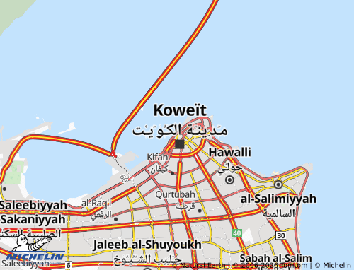 MICHELIN Al Qibla 1 map - ViaMichelin
