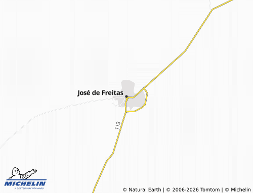 MICHELIN José de Freitas map - ViaMichelin