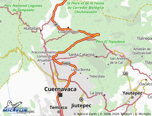 Mappa MICHELIN Lomas de Ahuatepec - ViaMichelin
