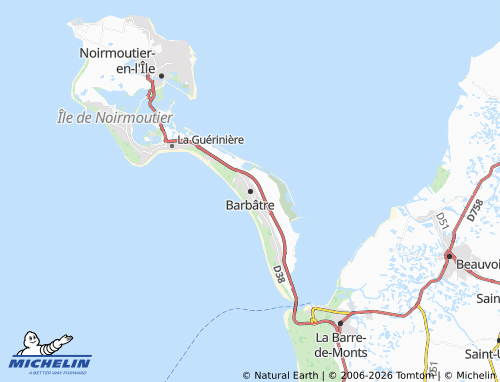 MICHELIN Barbâtre map - ViaMichelin