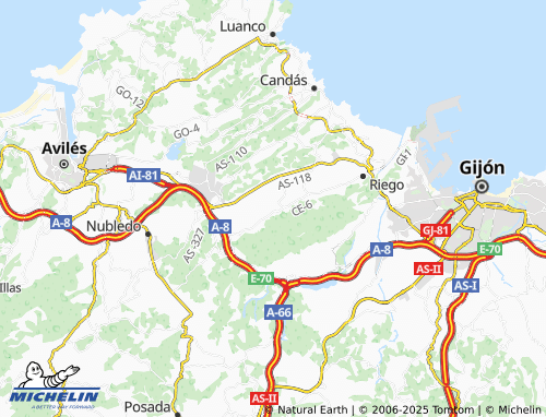 Mapa MICHELIN Torre - ViaMichelin