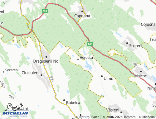 MICHELIN Horodca map - ViaMichelin