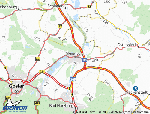 MICHELIN Vienenburg map - ViaMichelin