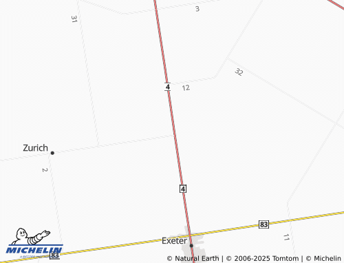 MICHELIN Hensall map - ViaMichelin