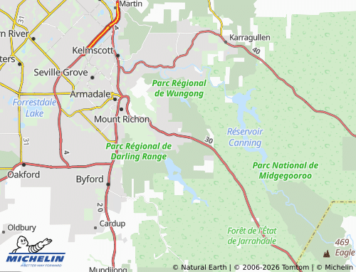 Mapa MICHELIN Bedfordale - ViaMichelin
