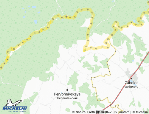 MICHELIN Dudki map - ViaMichelin