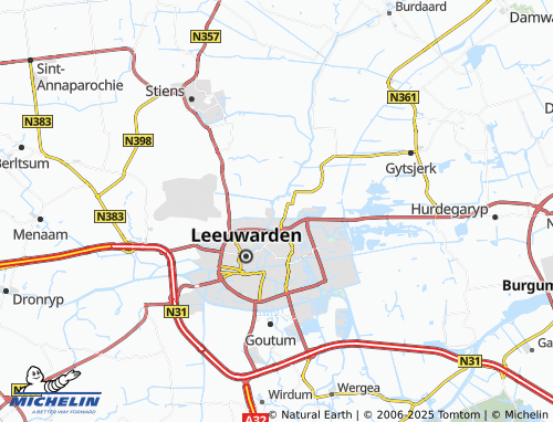 MICHELIN-Landkarte Snakkerburen - ViaMichelin