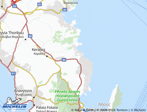 Mapa MICHELIN Ano Daskaleio - ViaMichelin