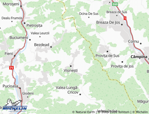 Mappa MICHELIN Urseiu - ViaMichelin