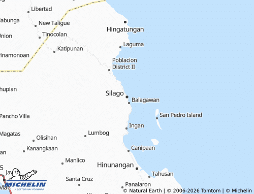 MICHELIN Silago map - ViaMichelin