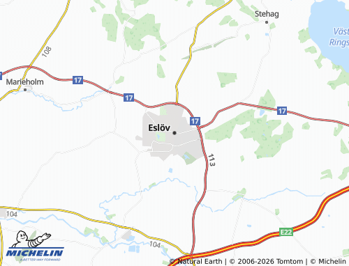 Mapa MICHELIN Eslöv - ViaMichelin