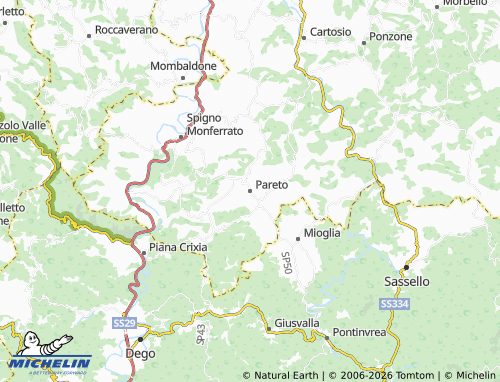 Carte MICHELIN Pareto - ViaMichelin