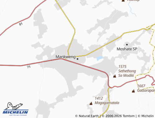 Kaart MICHELIN Mankweng - ViaMichelin