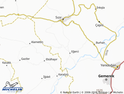 Mapa MICHELIN Akçaşar - ViaMichelin