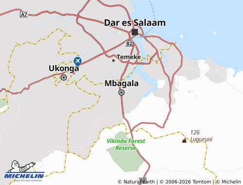 MICHELIN-Landkarte Mbagala - ViaMichelin