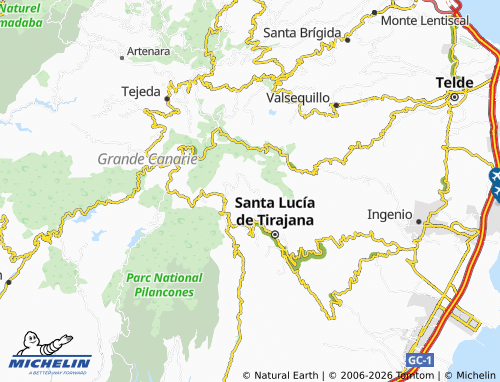 Mappa MICHELIN Risco Blanco - ViaMichelin