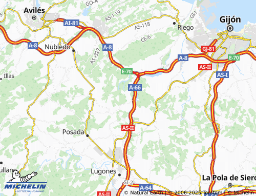 MICHELIN-Landkarte Tabladiello - ViaMichelin