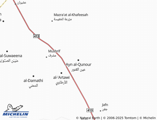 MICHELIN Ayn Al Qannur map - ViaMichelin