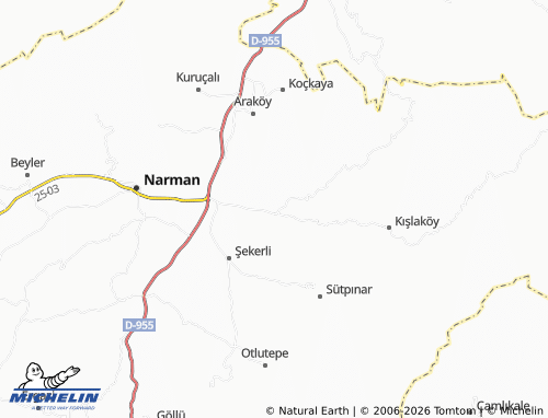 MICHELIN Mahmutçavuş map - ViaMichelin