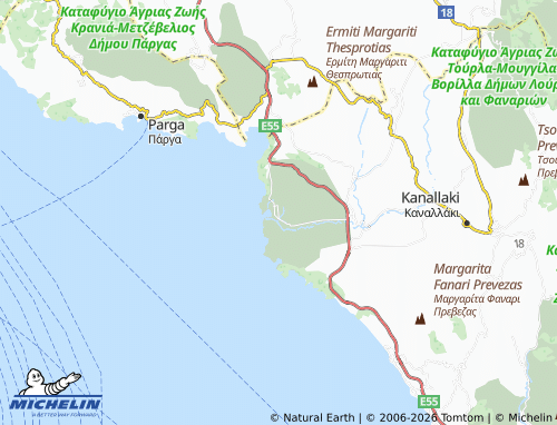 MICHELIN Ammoudia map - ViaMichelin