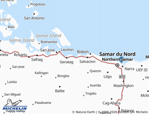 MICHELIN Dancalan map - ViaMichelin