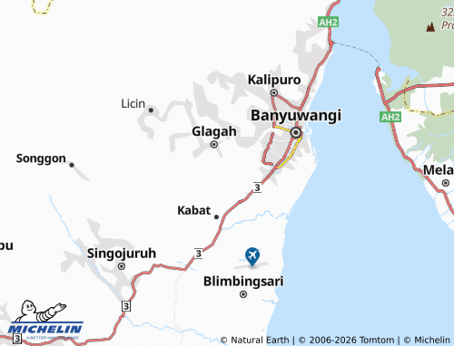 Mapa MICHELIN Pendarungan - ViaMichelin