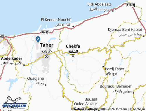 Carte MICHELIN Chekfa - ViaMichelin