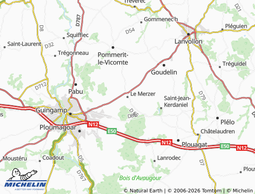 MICHELIN Le Merzer map - ViaMichelin